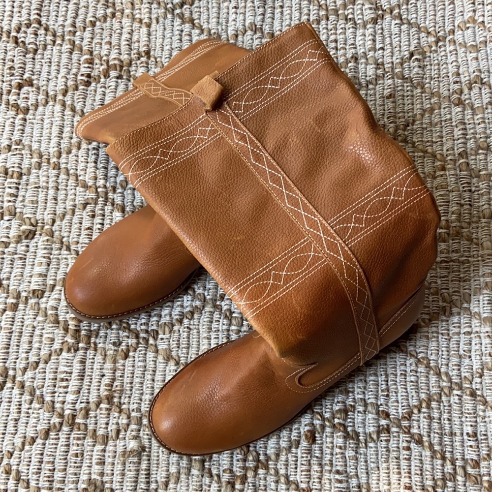 New DINGO LONGHORN WESTERN Cognac BOOTS - Picture 7 of 9
